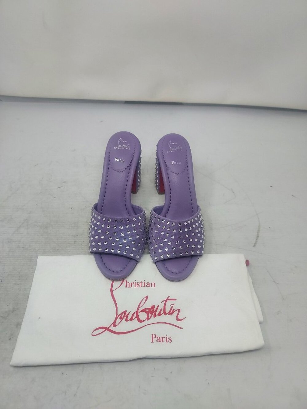 Christian Louboutin Purple Jane Strass Crystal Sandal - Picture 5 of 13